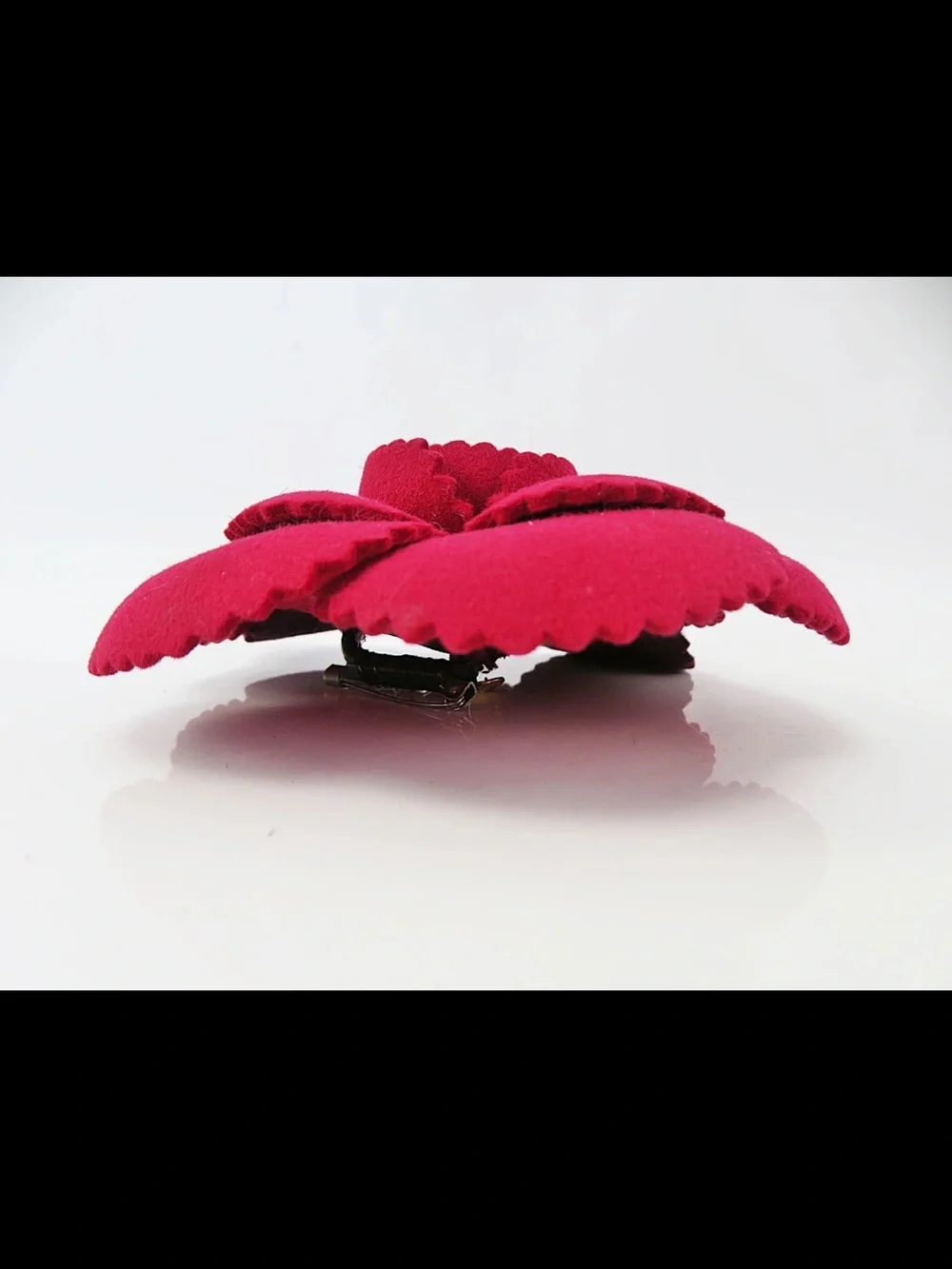 CHANEL Pink and Deep Plum Camellia Brooch